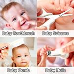 Baby Grooming Kit, Infant Safety Care Set with Hair Brush Comb Nail Clipper Nasal Aspirator,Baby Essentials Kit for Newborn Girls Boys
