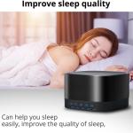 Soothing Sounds Memory Function 32 Levels of Volume Powered by AC or USB and Sleep Sound Timer Therapy for Baby Kids Adults Black