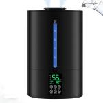 6L Humidifiers for Bedroom Large Room Home,Cool and Warm Humidifier for Baby and Plants Hot Mist Top Fill Desk