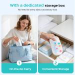 COSLUS Rechargeable Baby Nail File: Cordless Baby Nail Trimmer Electric, Baby Nail Clipper with 5 Speeds & 6 Grinding Heads for Baby