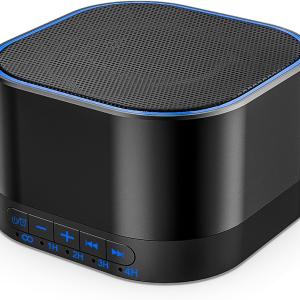 Soothing Sounds Memory Function 32 Levels of Volume Powered by AC or USB and Sleep Sound Timer Therapy for Baby Kids Adults Black