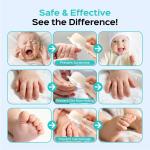 Baby Nail Trimmer Electric,Baby Nail Clipper Gentle, Quiet with 360° Light, Safe for Sleep Time Grinding,16-in-1 Kit for Newborn