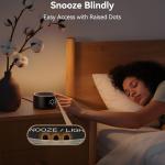 White Noise Sound Machine for Baby Adult with Alarm Clock, Soothing Sounds, Dimmable, White Noise Alarm Clocks for Bedrooms