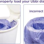 Ubbi Diaper Pail Plastic Bags, Disposable Baby Waste Bags, 3 Pack, 75 Count, 13-Gallon Bags