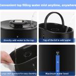 6L Humidifiers for Bedroom Large Room Home,Cool and Warm Humidifier for Baby and Plants Hot Mist Top Fill Desk