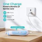 COSLUS Rechargeable Baby Nail File: Cordless Baby Nail Trimmer Electric, Baby Nail Clipper with 5 Speeds & 6 Grinding Heads for Baby